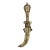Traditional Curved Moroccan Dagger For Sale
