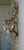 Crystal and Painted Gold Leaf 2 Arms Candle Sconces - a Pair For Sale - Image 12 of 12