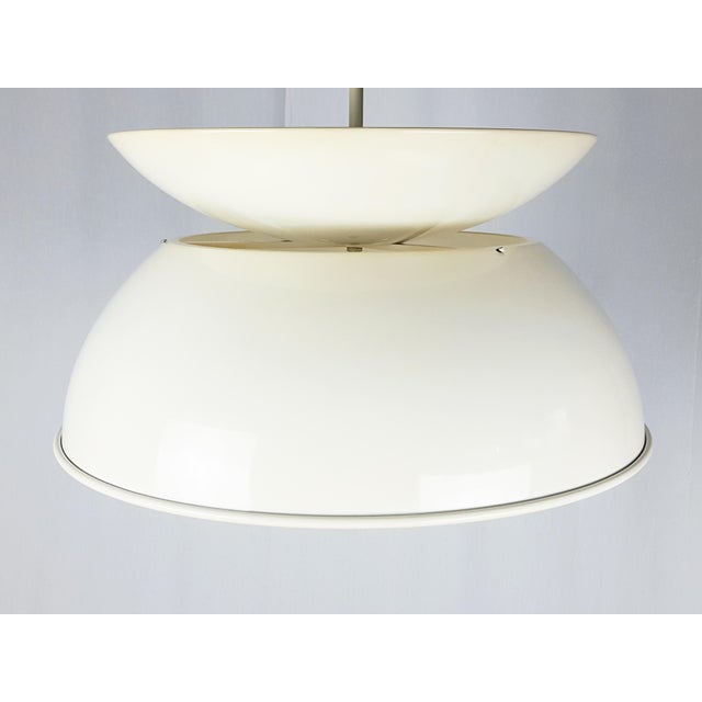 Cetra Pendant Lamp in Ivory Painted Brass and Metal by Vico Magistretti for Artemide, 1960s For Sale - Image 9 of 14