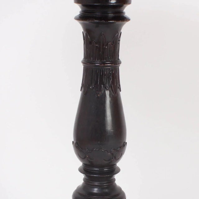 Mid 19th Century Antique Chinese Carved Rosewood Table or Candle Stand For Sale - Image 5 of 8