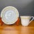 Mid-Century Modern Vintage Towne House Spring Teacup & Saucer Sets • Yellow Floral Band and Silver Trim • Sold Individually by Set For Sale - Image 3 of 9
