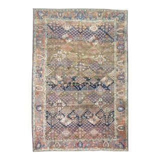 Zabihi Collection Rustic Room Size Persian Joshegan Rug For Sale