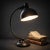1950s Vintage 1950's Mid-Century Modern Black Desk Lamp For Sale - Image 5 of 5