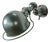 French Industrial Green Metallic Wall Sconce by Jean Louis Domecq for Jieldé, 1950s For Sale