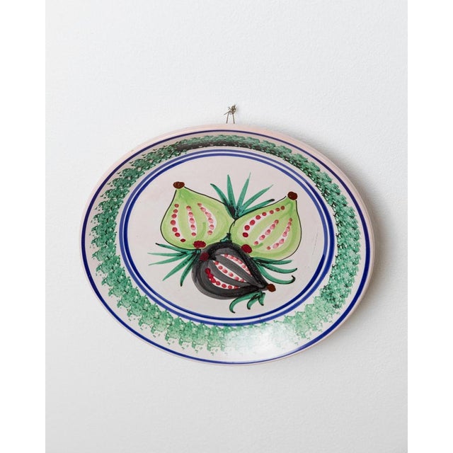 Gold Vintage Ceramic Wall Plate, 1960s For Sale - Image 8 of 13