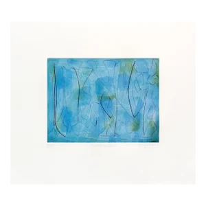 Contemporary Abstract Print "Evergreen Lane" by Melissa Meyer
