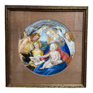 Watercolor Painting of Sandro Botticelli - Madonna Del Magnificat