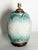 Turquoise Raku Ceramic Table Lamp with Botanical Decoration, France, 1960s For Sale - Image 8 of 15