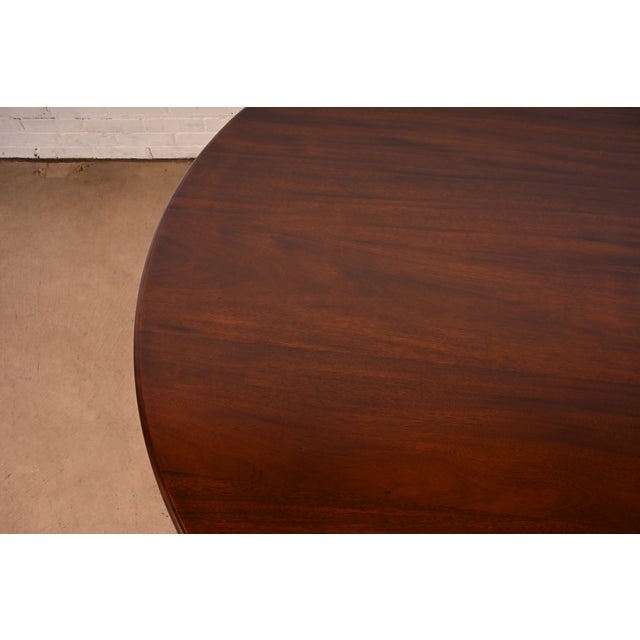 Wood R. J. Horner Style Antique Victorian Carved Mahogany Pedestal Dining Table, Newly Refinished For Sale - Image 7 of 12