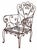 Vintage Wrought Iron Garden Chairs, Set/3 For Sale - Image 11 of 12