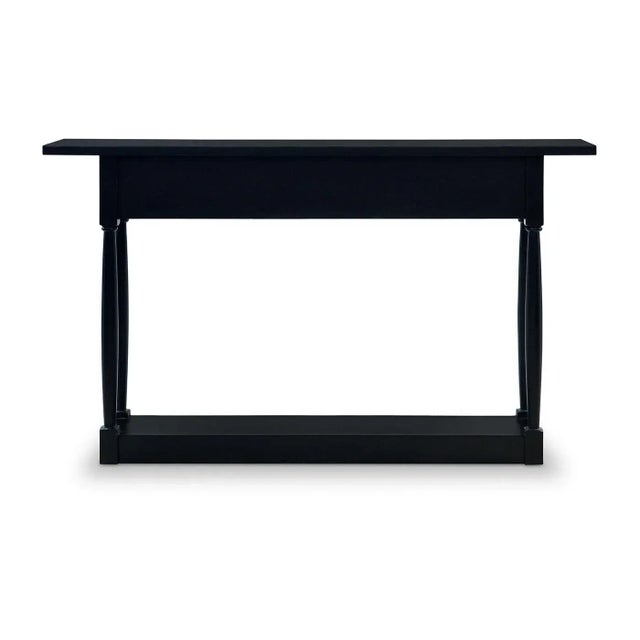 Not Yet Made - Made To Order Black Painted Provincial Console Table For Sale - Image 5 of 8