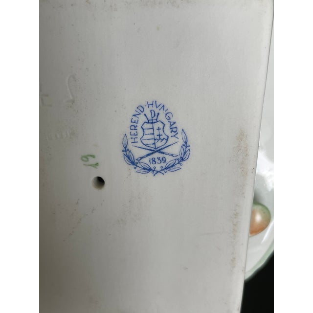 1964 Herend Hungary Porcelain Woman Playing Guitar Figurine For Sale - Image 11 of 12