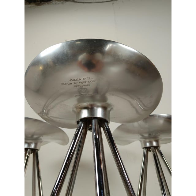 Vintage Chrome Bar Stools by Pepe Cortés, 1980s, Set of 3 For Sale - Image 16 of 18