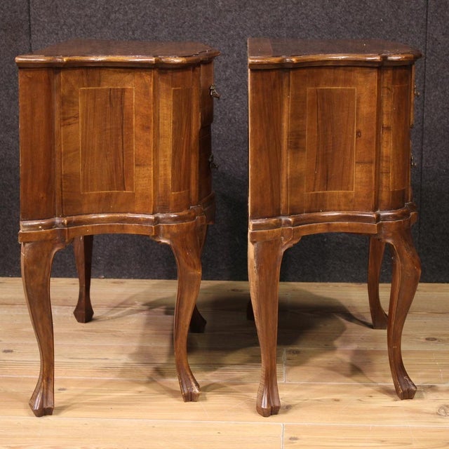1950s Mid-20th Century Venetian Bedside Tables, 1950, Set of 2 For Sale - Image 5 of 13
