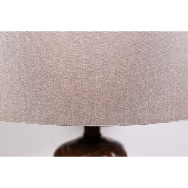 Late 20th Century Signed John Glick Ceramic Lamps With 3 Way Switch - a Pair For Sale - Image 10 of 10