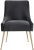 2020s Beatrix Grey Velvet Side Chair with Gold Legs For Sale - Image 5 of 12