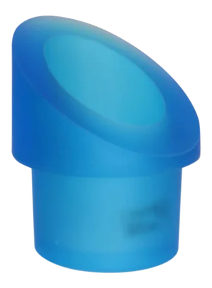 Modern Murano Blue Cast Glass Pencil Holder