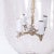 Antique smoke bell light fixture or lantern crafted in hand blown cut glass in classic form and having brass hardware.