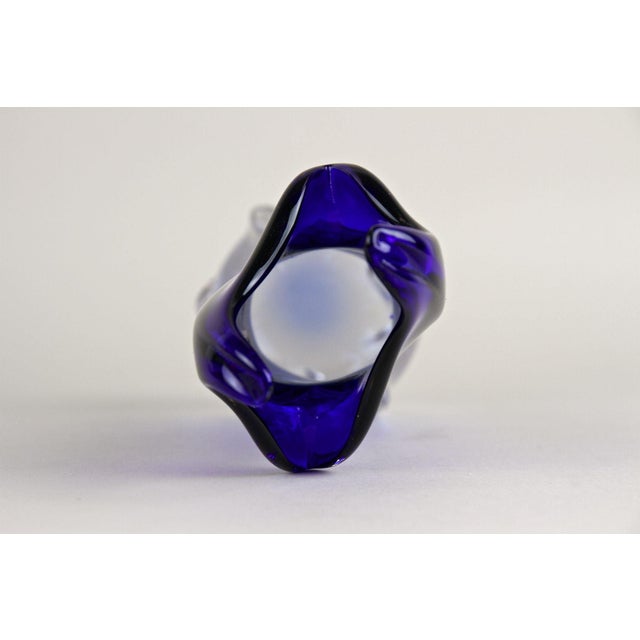 Mid-Century Modern Blue Murano Glass Vase, Italy, 1970 For Sale - Image 17 of 18
