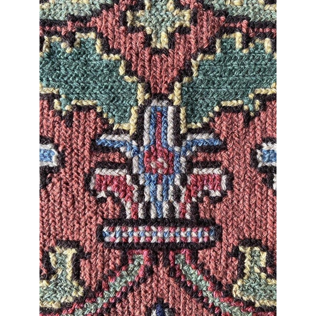 Swedish Folk Art Pomegranate Embroidery Tapestry by Edna Nihlén, Sweden, 1956 For Sale - Image 10 of 16