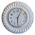 German Vintage Wall Clock in White Ceramic, 1980s For Sale