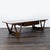 1970s Mid-Century walnut table with one "woven" textured drawer. Brand: Lane. Original Price: $3000. Dimensions (in): 56W...