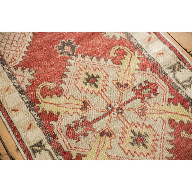 Vintage Distressed Oushak Rug Runner - 2'6" x 5'7" For Sale In New York - Image 6 of 8