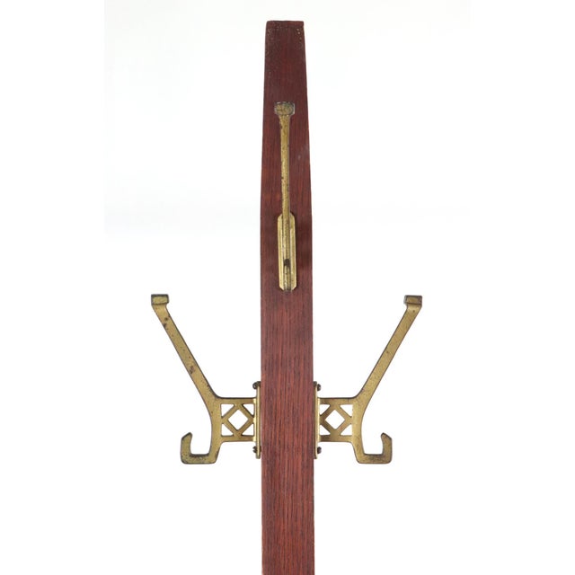 Vintage Arts & Crafts Oak Coat Tree Rack For Sale - Image 4 of 6