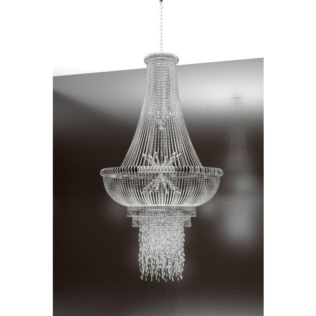 Not Yet Made - Made To Order Allure 12 Lights Chandelier in Polished Chrome and Crystal by Aggiolight For Sale - Image 5 of 9