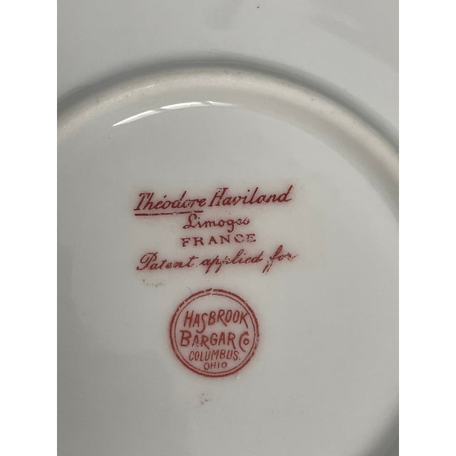 Ceramic Antique Theodore Haviland Limoges Serving Plate Platter With Heavy Gold For Sale - Image 7 of 12