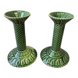 Example of Bordallo Pinheiro Candlestick Holders and Votive Holders