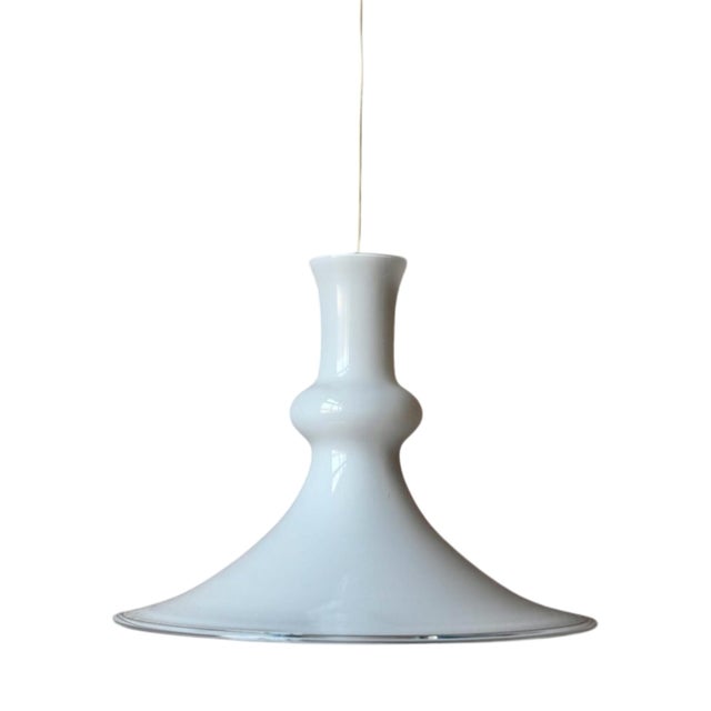 Danish Blown Glass Pendant Lamp by Mickael Bang Holmegaard for Royal Copenhagen, 1970s For Sale