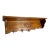 Mid 20th Century Carved Tiger Oak Coat Rack For Sale