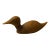 Vintage Antique Hand Carved Wood Duck Decoy Signed John Violette For Sale
