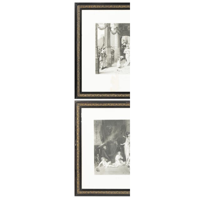 The Ladys Feast and A Panic, 19th Century, Engraving, Framed, Set of 2 For Sale - Image 3 of 8