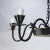 Black Vintage Handcrafted Iron Black and Gold 8-Light Pendant For Sale - Image 8 of 10