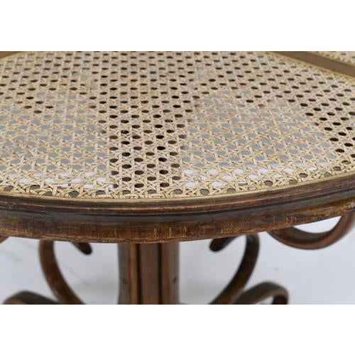 Bistro Dining Table in Bentwood and Cane by Alvar Aalto for Thonet For Sale - Image 6 of 11