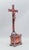 Fine Memento Mori style 18th-century European altar crucifix, a beautifully preserved piece of German Baroque religious...