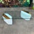 Postmodern 1980s Plaster Brass and Glass Coffee Table For Sale - Image 3 of 12