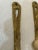 Late 20th Century Vintage Pair of Brass Reed and Ribbon Tassel Candle Wall Sconces For Sale - Image 5 of 7