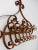 Brown Antique Wrought Iron Wall Candle Holder For Sale - Image 8 of 10