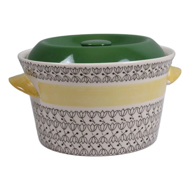 Mid-Century Norwegian Stoneware Pernille Casserole by Inger Waage for Stavangerflint, 1950s For Sale