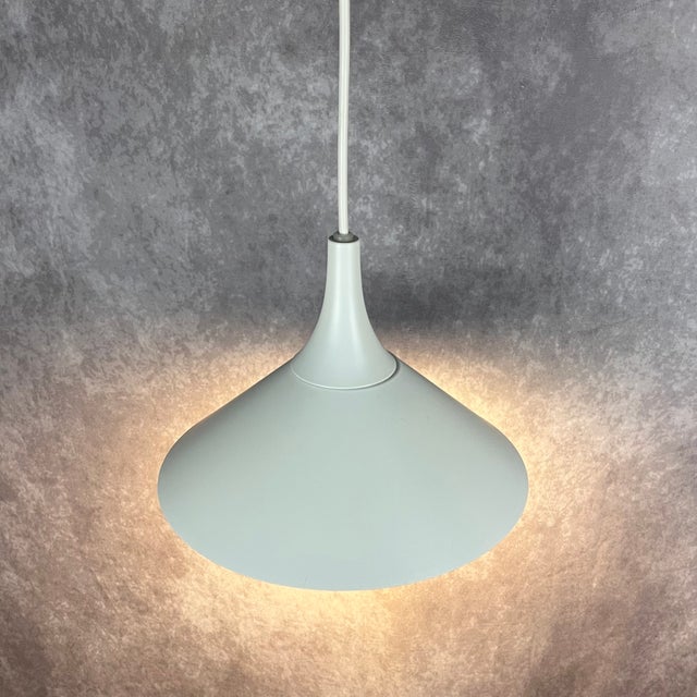 Mid-Century Modern Vintage Danish Metal Pendant Lamp, 1980s For Sale - Image 3 of 8