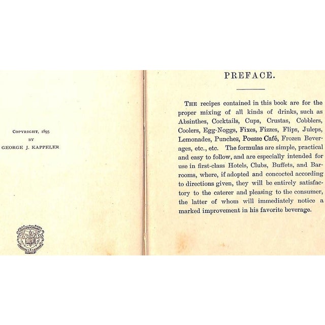 "Modern American Drinks: How to Mix and Serve All Kinds of Cups and Drinks" 1900 Kappeler, George J. For Sale - Image 9 of 11