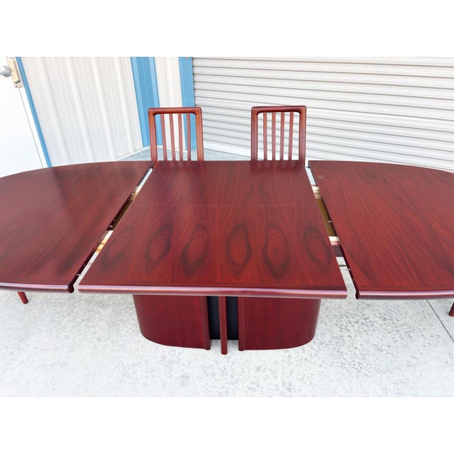 Wood 1960s Danish Modern Oval Rosewood Dining Table by Skovby Møbelfabrik For Sale - Image 7 of 12