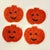 American 1980s Vintage Americana Boho Chic Beaded Pumpkin Jack-O-Lantern Coasters - Set of 4, Halloween For Sale - Image 3 of 9