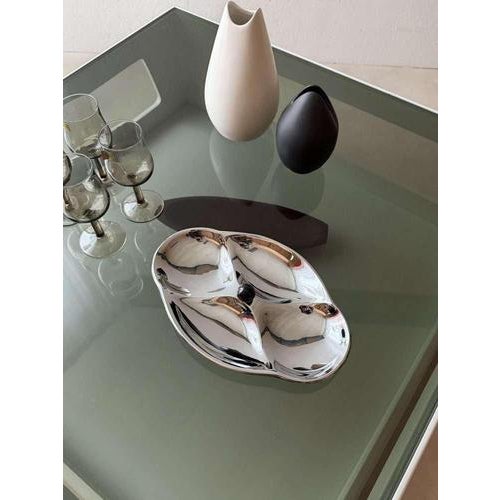 Space Age Coffee Table in White Smoked Glass and Wenge Wood, 1970s For Sale - Image 5 of 11