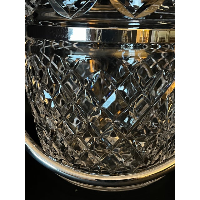 1990s Waterford Crystal Ice Bucket With Silver Plate Handle Chairish