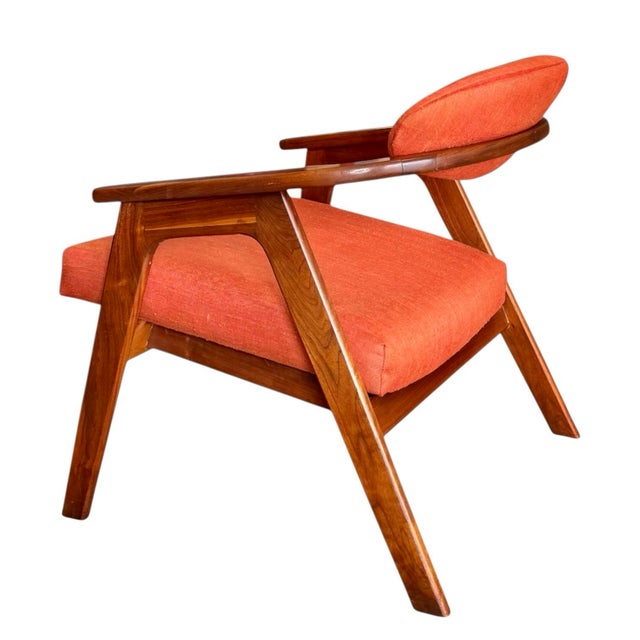 1950s Walnut 916-Cc Lounge Chairs by Adrian Pearsall for Craft Associates - A Pair For Sale - Image 14 of 18