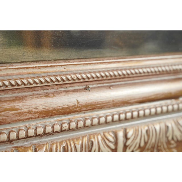 Handmade Silvered Glass Wood Molding Wall Mirror For Sale - Image 6 of 10